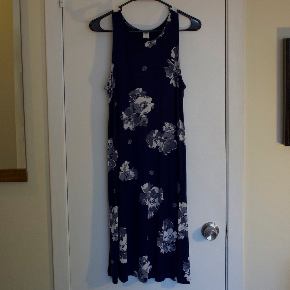 Navy Floral Sundress